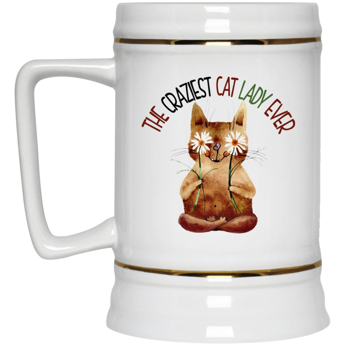 The Crazy Cat Lady White Mugs - GoneBold.gift