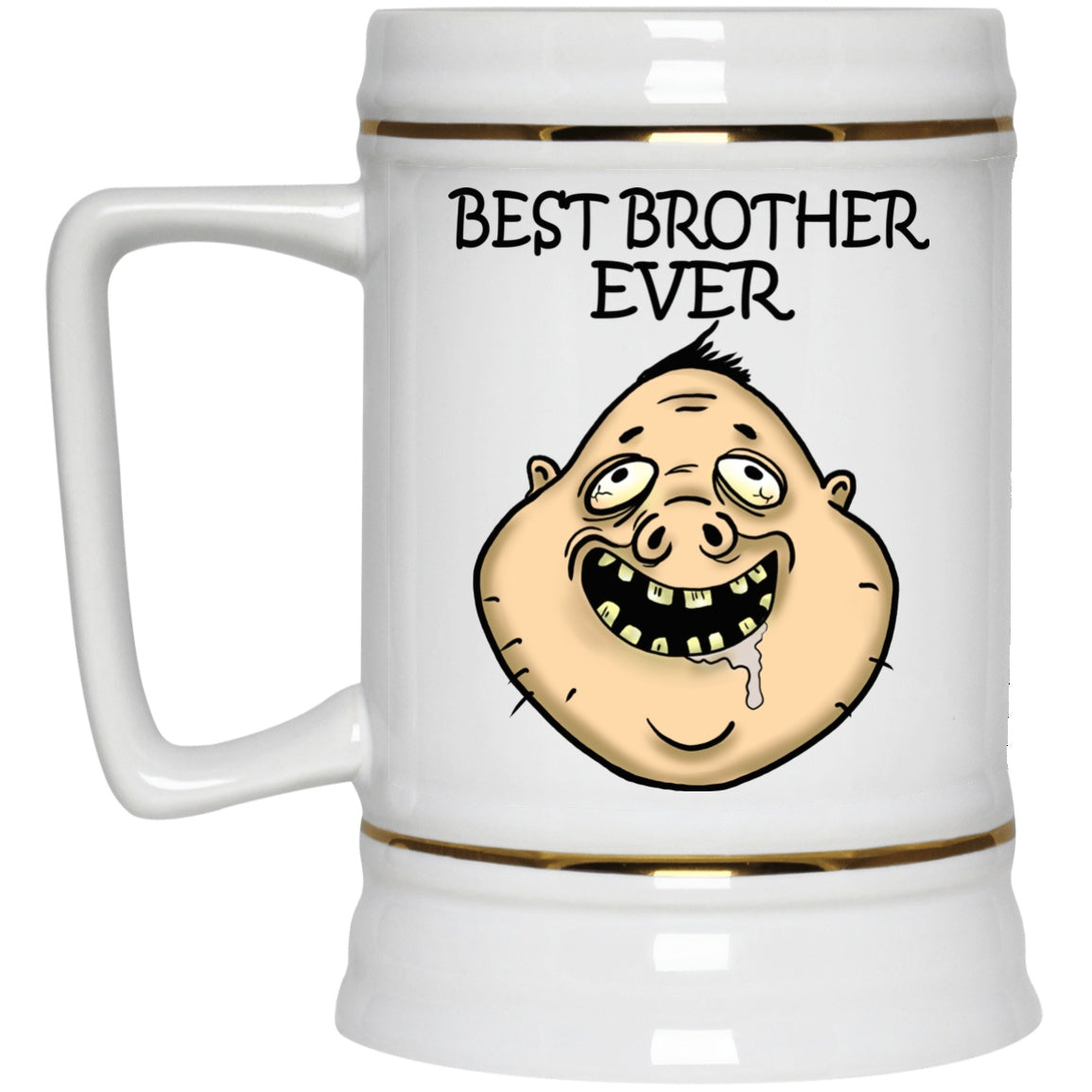 Best Brother Ever Funny Gift White Mugs - GoneBold.gift