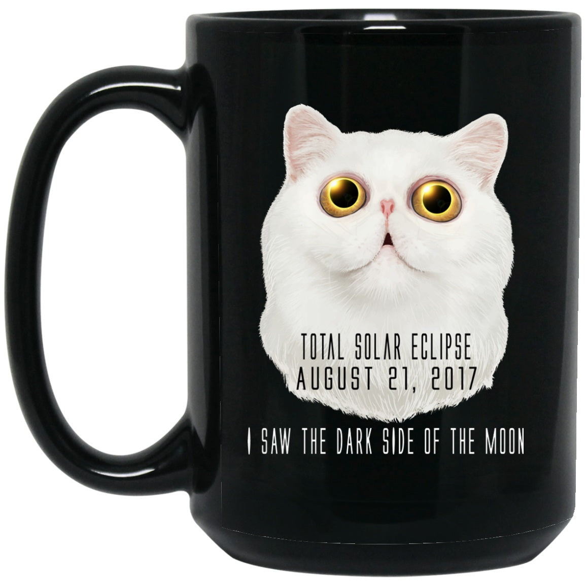 DARK SIDE Cat Solar Eclipse Black Coffee Mugs - GoneBold.gift