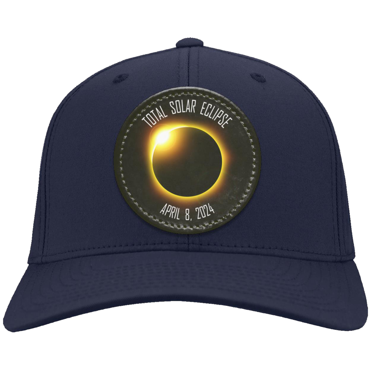 Total Solar Eclipse hat, April 8 2024 elcipse, Twill Cap - Patch