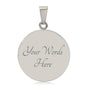 Black Cat Is My Good Luck Charm, Silver or Gold Luxury Necklace, Engrave your Text on the back of pendant Option