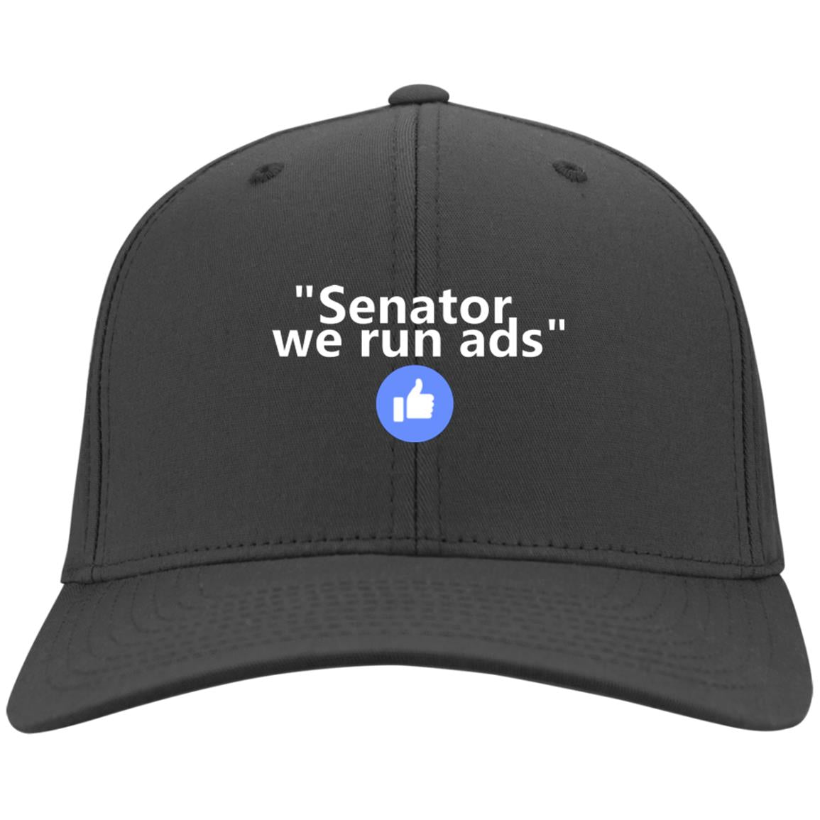 Senator We Run Ads Port & Co. Twill Cap - GoneBold.gift