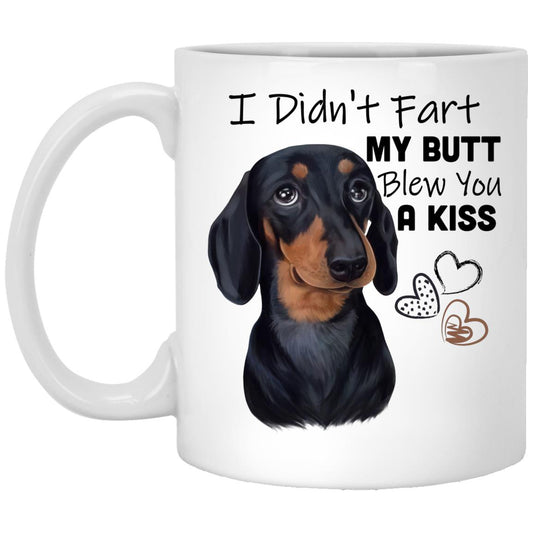 Dachshund coffee mug, I didn't fart