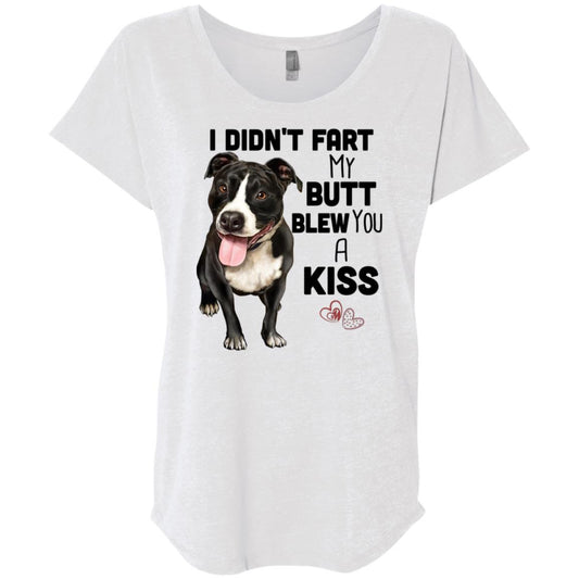 Pit Bull Shirt for Women, Girls - I Didn't Fart My Butt Blew You A Kiss - GoneBold.gift
