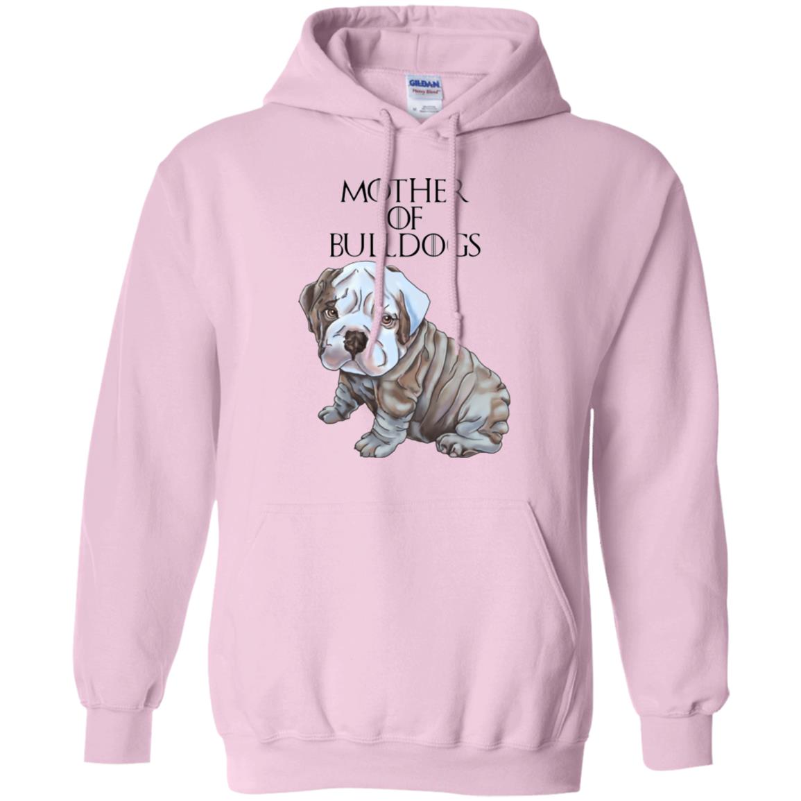 English Bulldog Hoodie For Women, Girls - Mother of Bulldogs - GoneBold.gift
