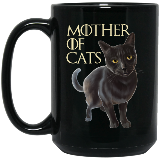 Cat Mug - Gray Cat Funny Gifts - Mother Of Cats - GoneBold.gift