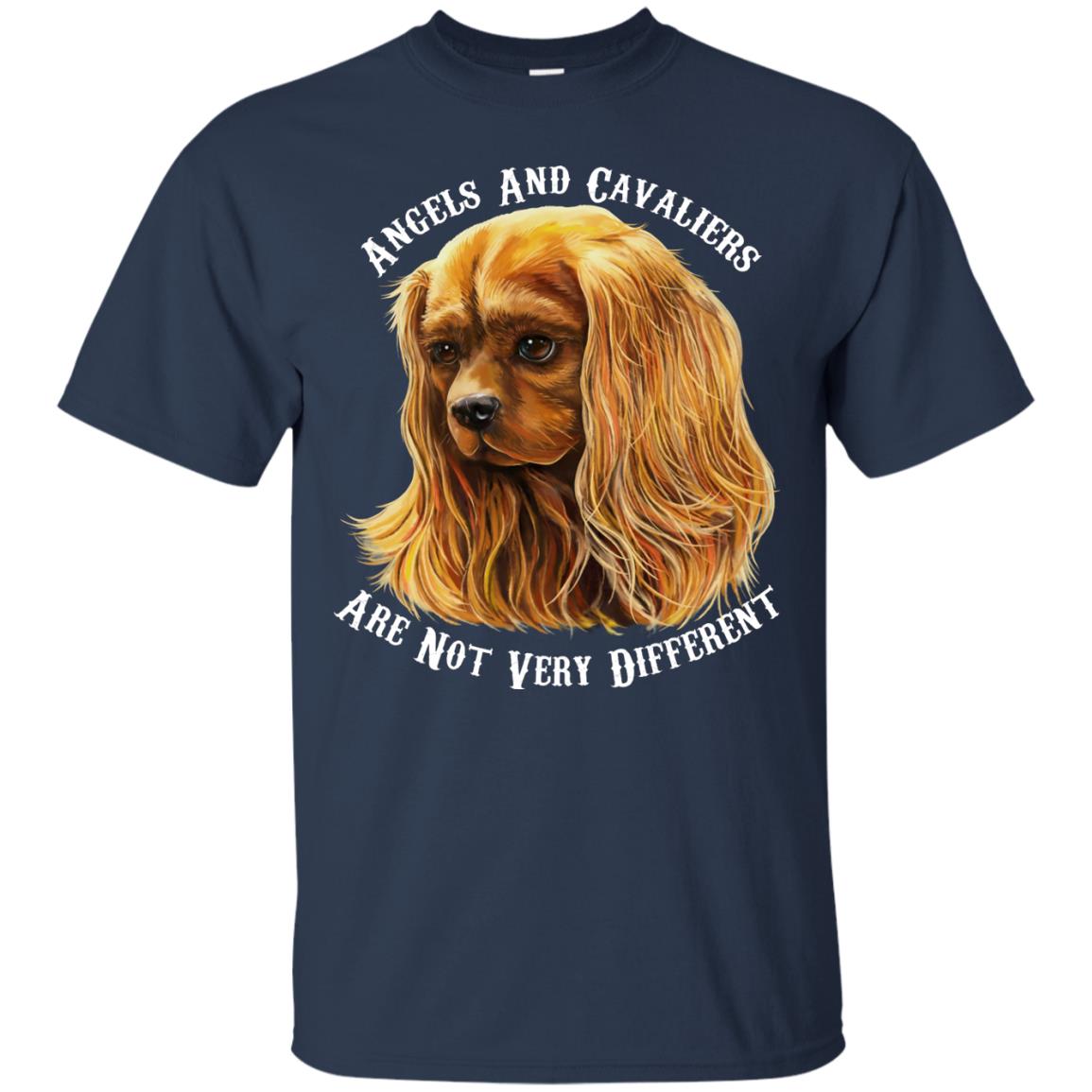 Cavalier King Charles Spaniel Ruby Angels and Cavaliers Cotton T-Shirt - GoneBold.gift