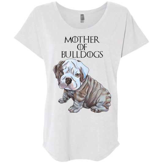 English Bulldog Shirt For Women, Girls - Mother of Bulldogs - GoneBold.gift
