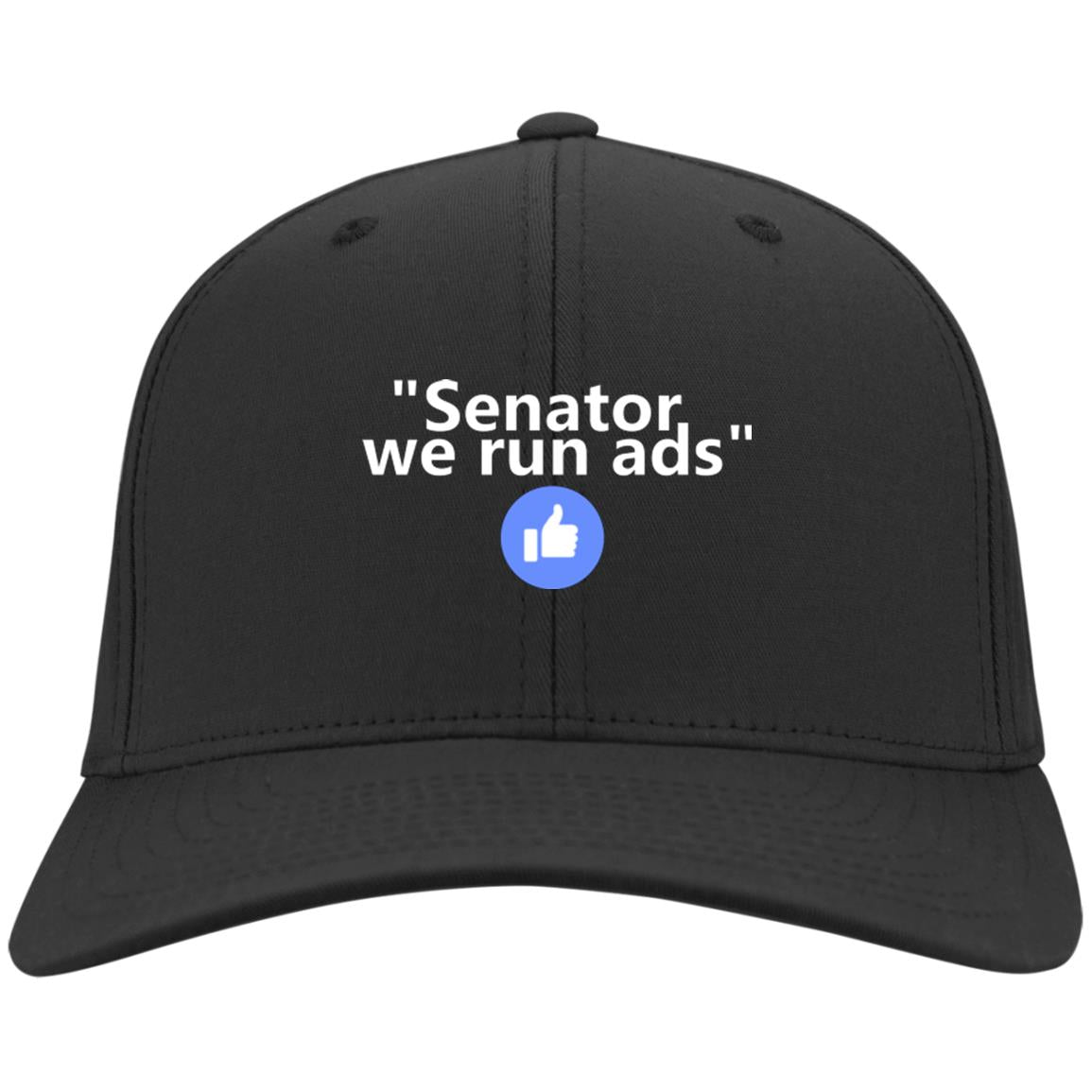 Senator We Run Ads Port & Co. Twill Cap - GoneBold.gift