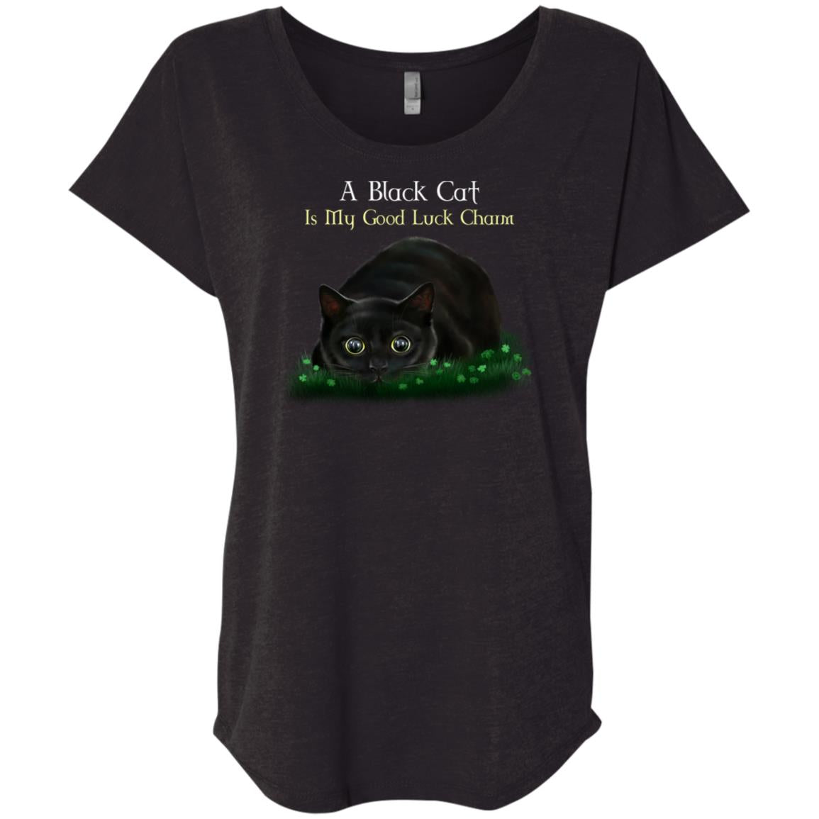 Cat T-Shirt, A Black Cat Is My Good Luck Charm, Funny shirt, Cat gifts - GoneBold.gift