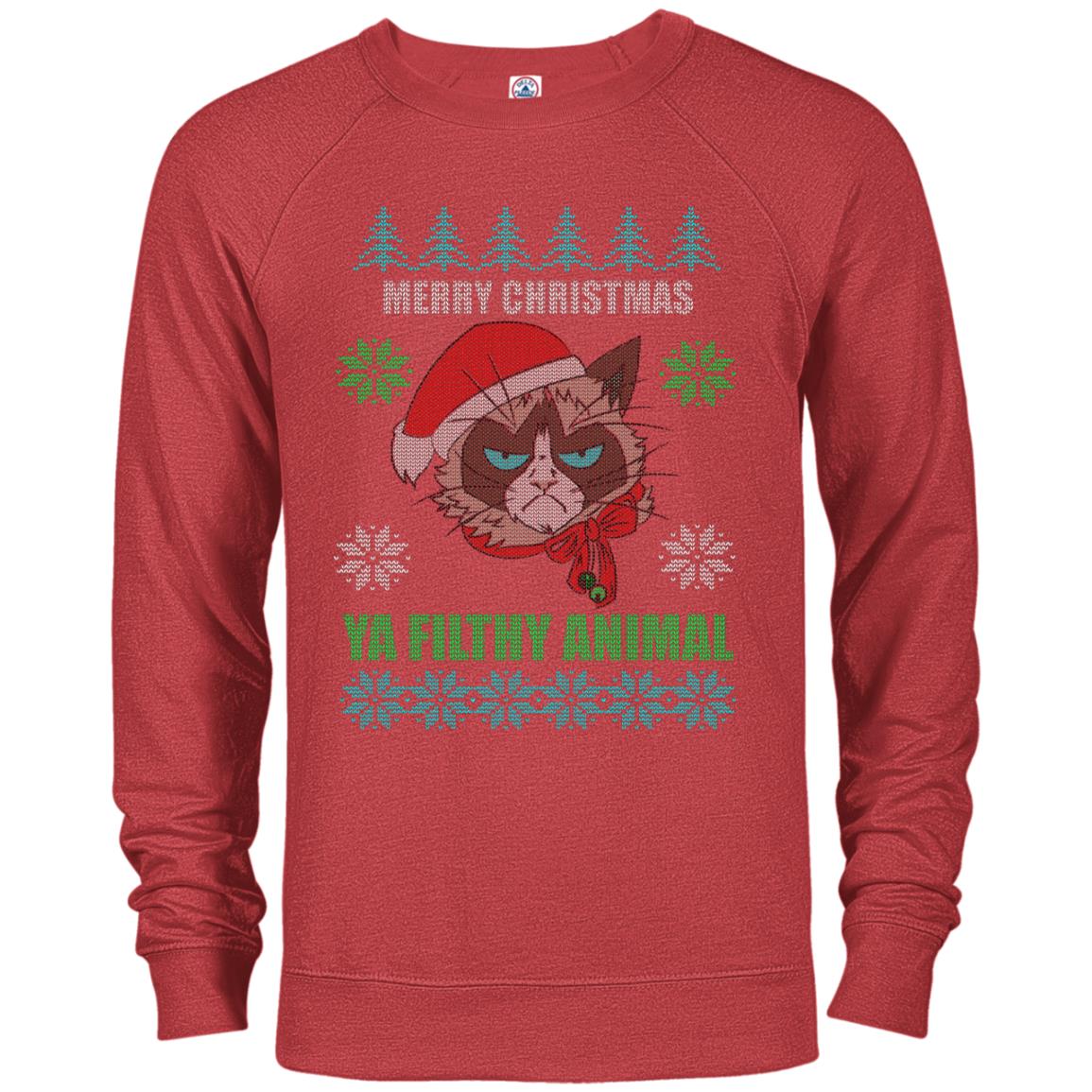 Christmas Ugly Sweater Grumpy Cat Funny Hoodies sweaters - GoneBold.gift