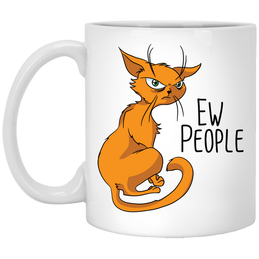 Cat Gifts, Ew People, Funny Cat Mug - GoneBold.gift