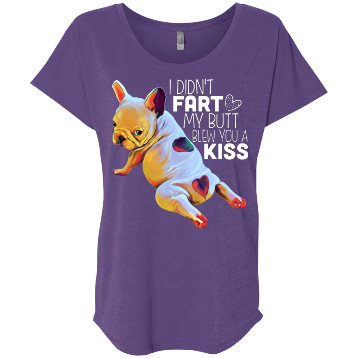 Frenchie Funny Gifts Triblend Dolman Sleeve T-shirt - GoneBold.gift