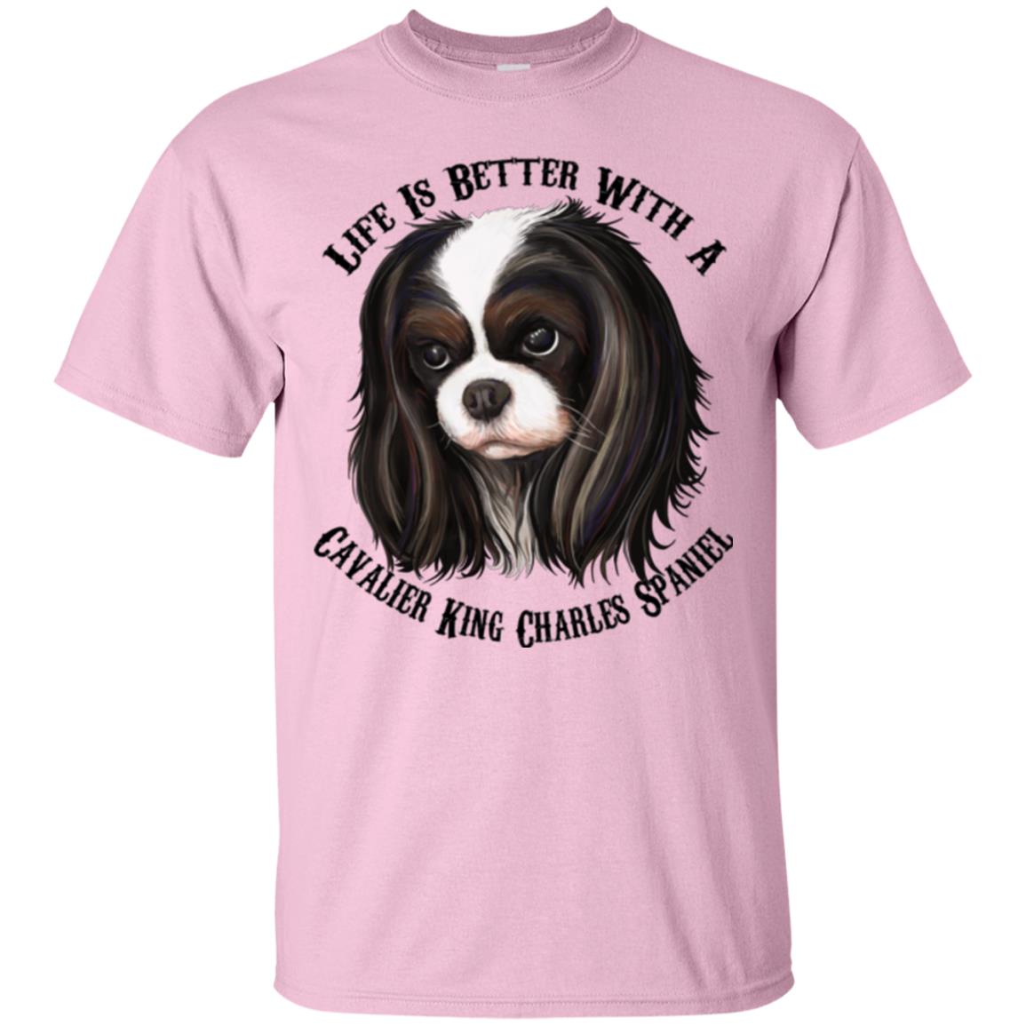 Cavalier King Charles Spaniel T-shirt, Life Is Better With  A Cavalier - GoneBold.gift