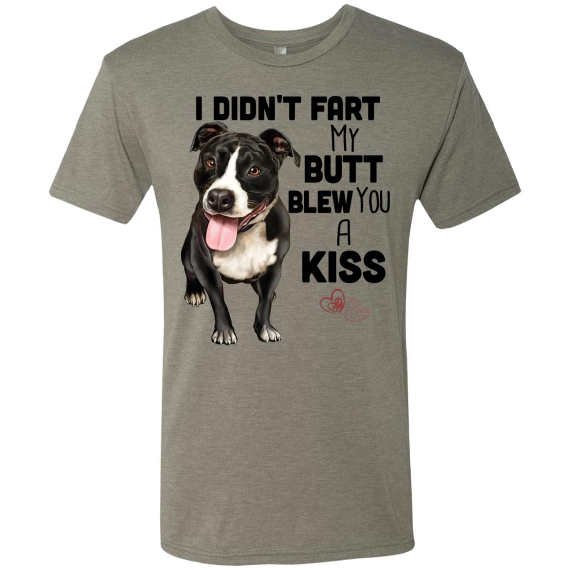 Pit bull T-Shirt for Men, Pit Bull Dad Gifts - I Didn't Fart My Butt Blew You A Kiss - GoneBold.gift