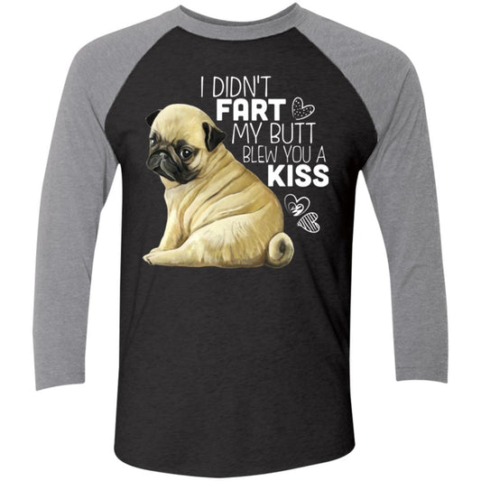 Funny Pug shirt Baseball Raglan T-Shirt - GoneBold.gift