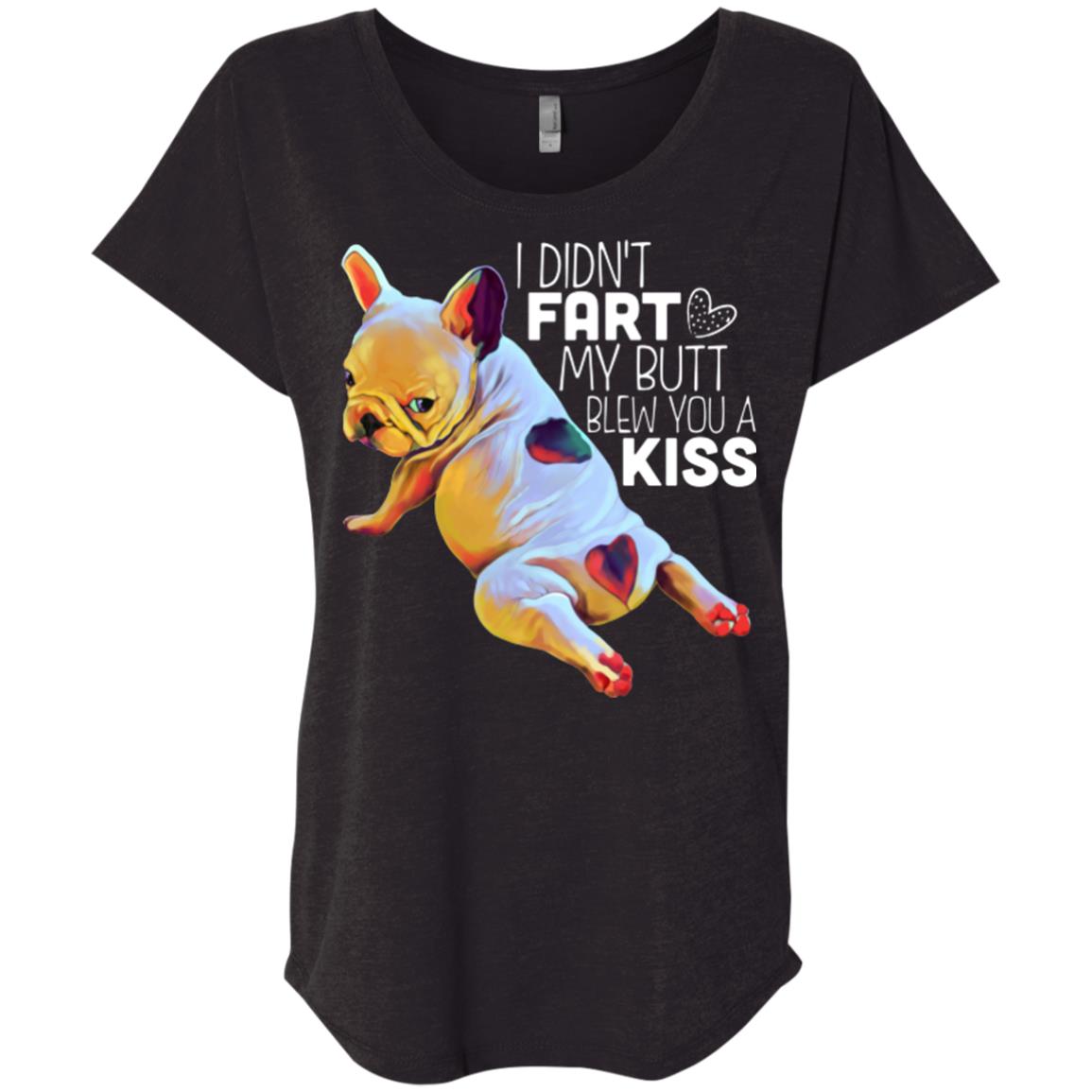 Frenchie Funny Gifts Triblend Dolman Sleeve T-shirt - GoneBold.gift