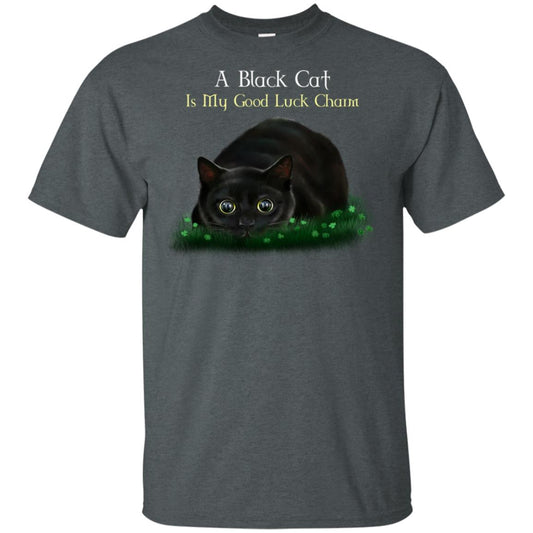 Cat T-Shirt, A Black Cat Is My Good Luck Charm, Funny shirt, Cat gifts - GoneBold.gift