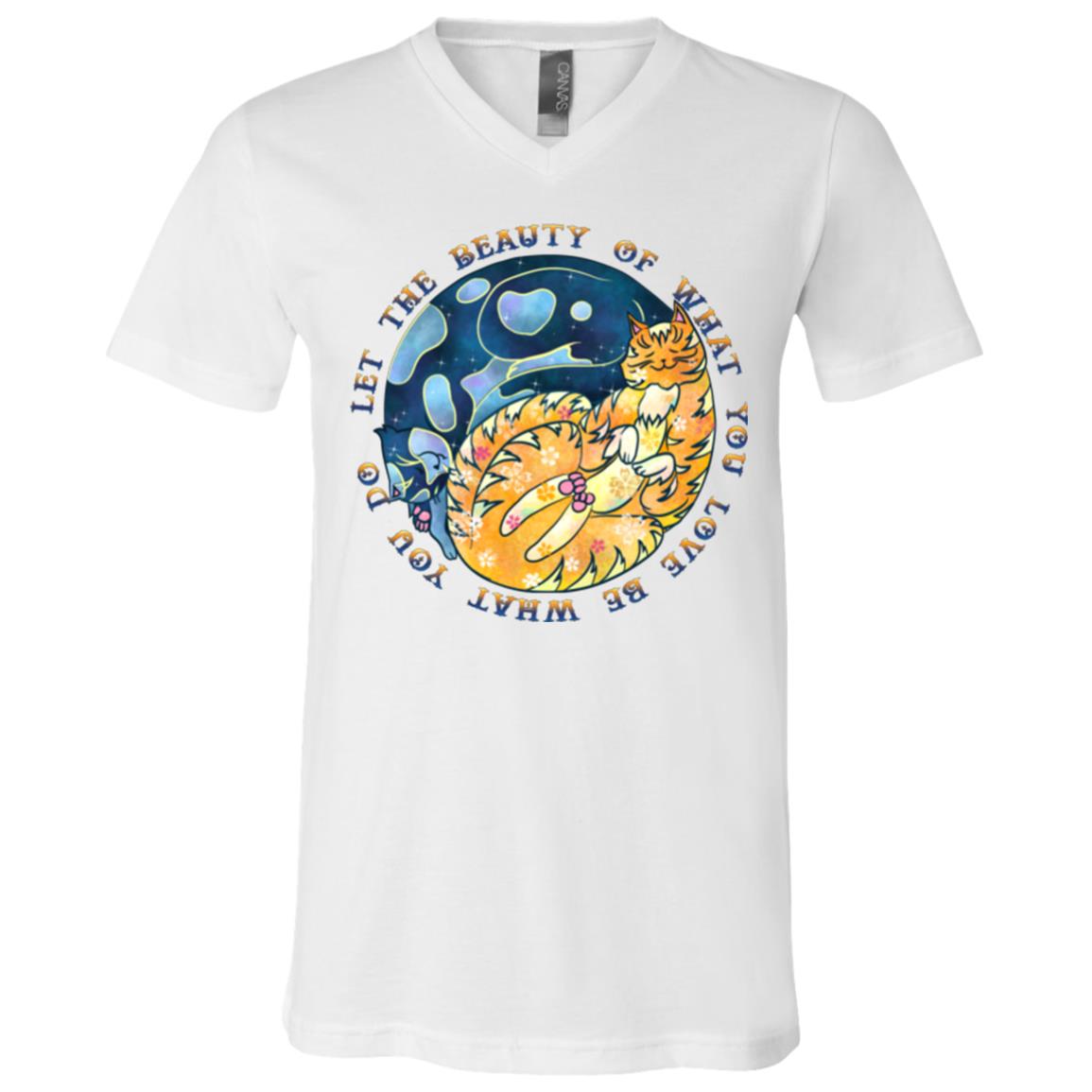 Cat Yin Yang Shirt Wisdom Quotes Unisex Tees - GoneBold.gift