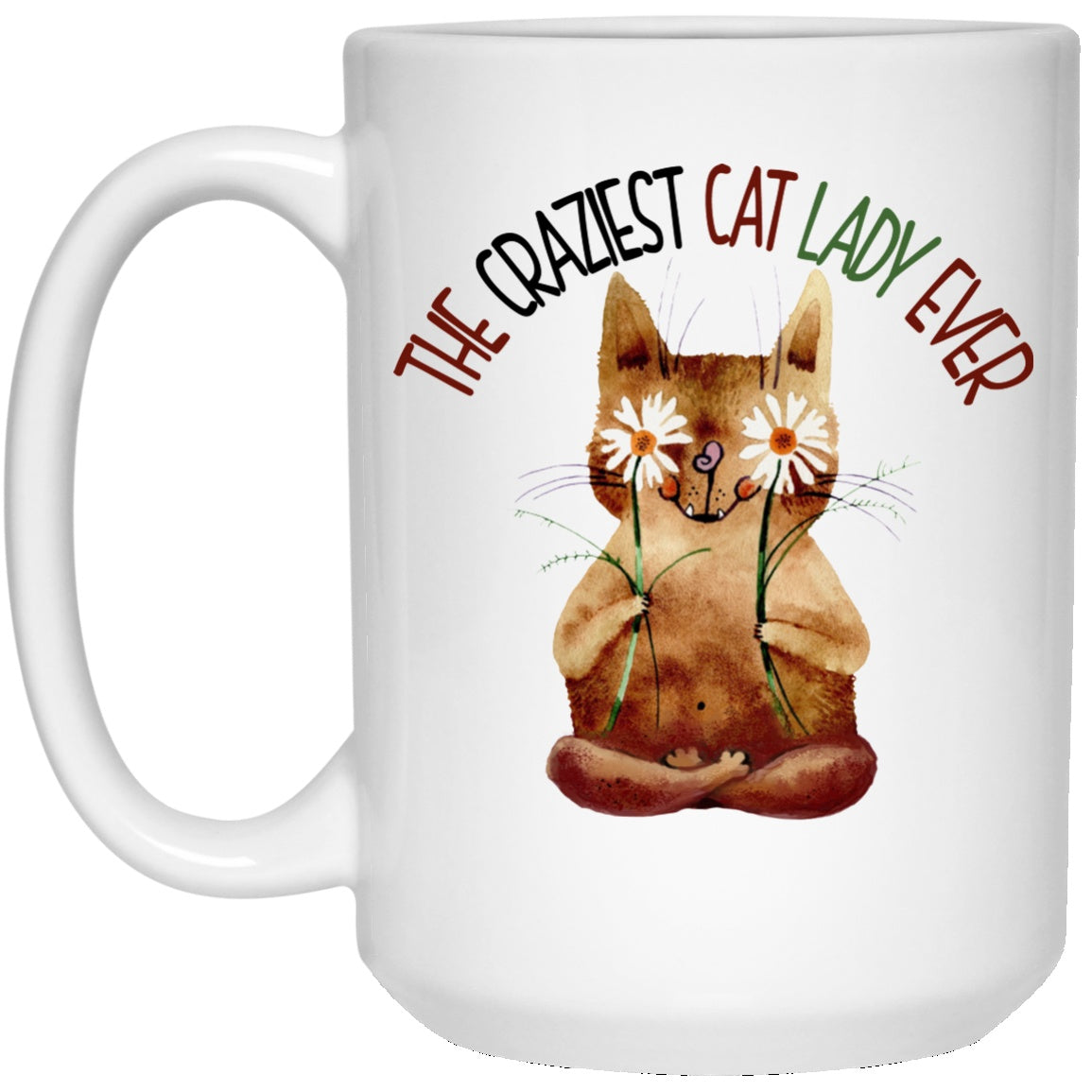 Cat Mug Crazy Cat lady White Mugs - GoneBold.gift