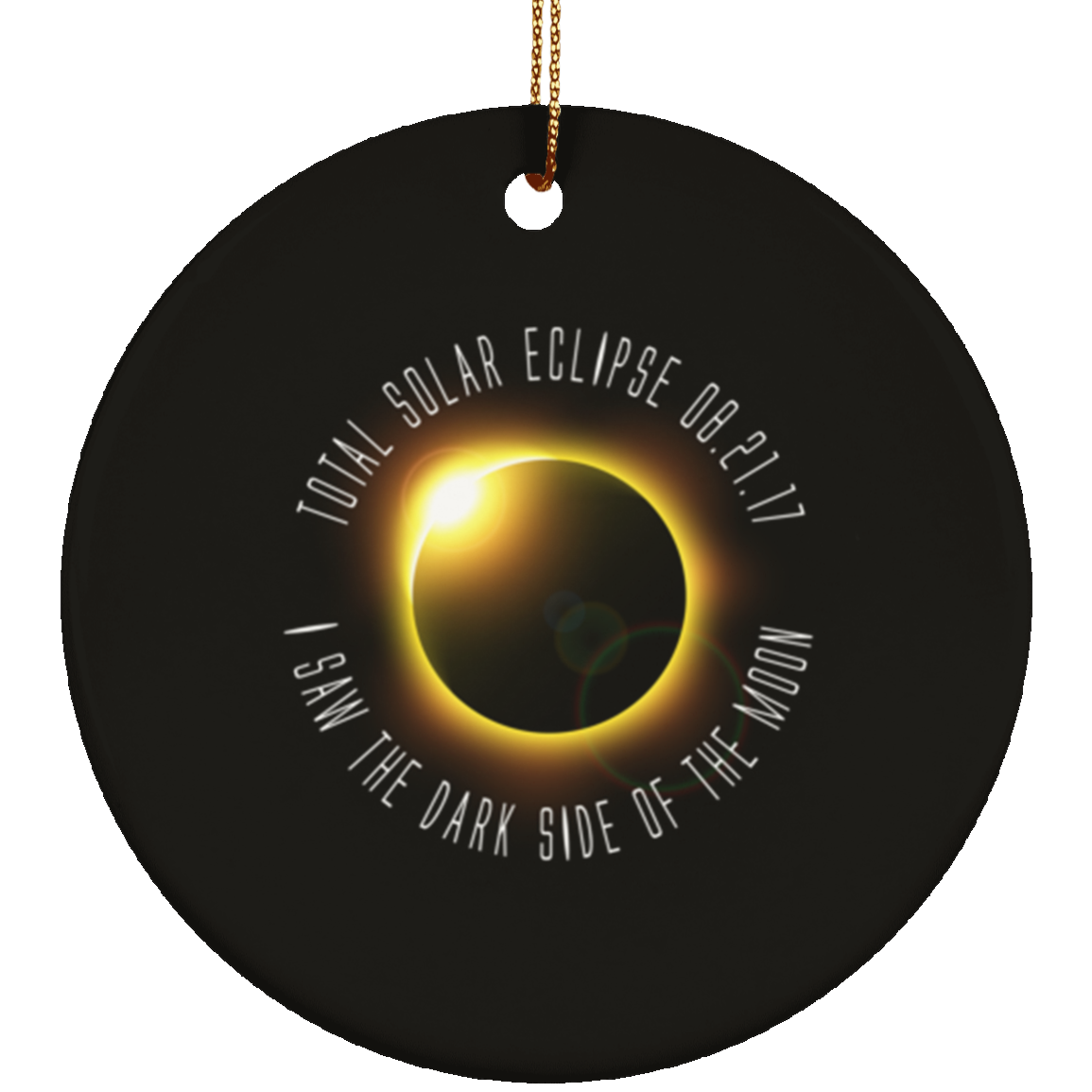 Christmas Tree Decorations - Solar Eclipse Ornament - GoneBold.gift