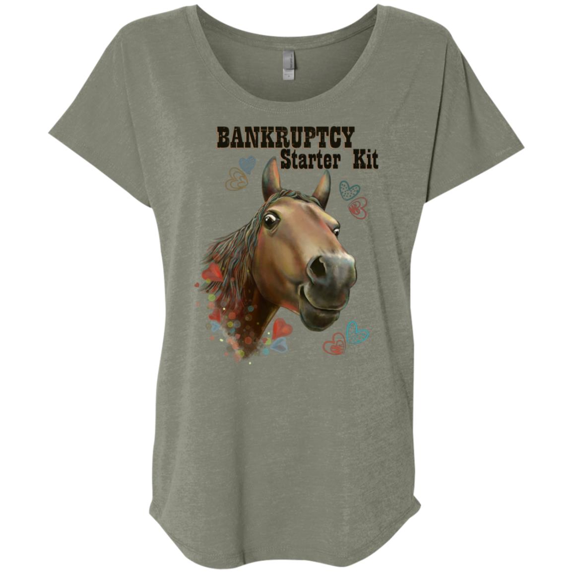 Horse T-shirt for Women, Bankruptcy Starter Kit, Funny Horse Shirt - GoneBold.gift
