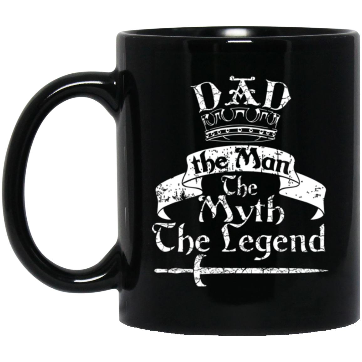 Dad Mug The Myth The Legend Black Coffee Mugs - GoneBold.gift