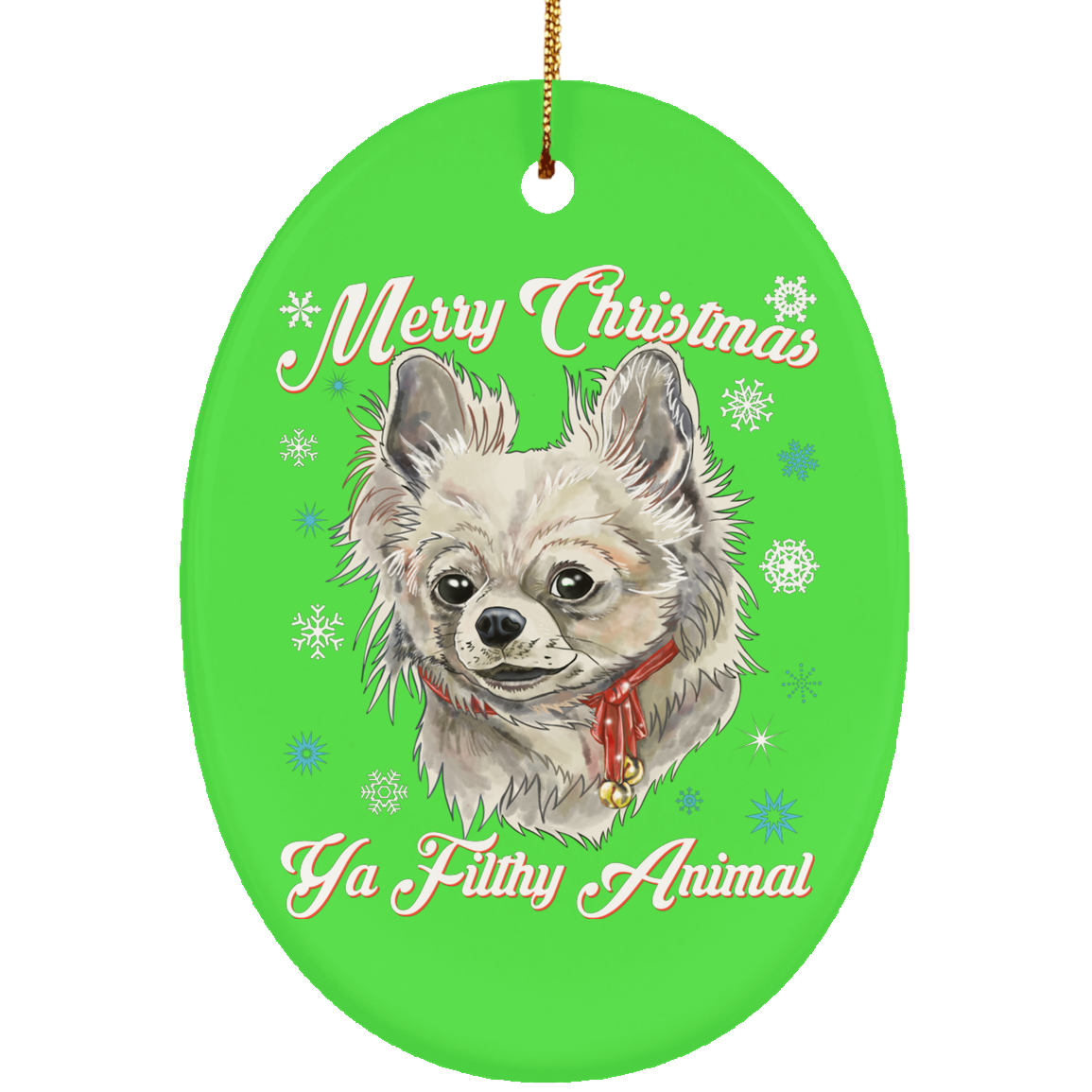 Christmas tree decorations - Chihuahua Dog - GoneBold.gift