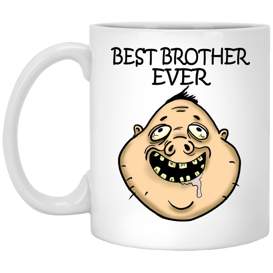 Best Brother Ever Funny Gift White Mugs - GoneBold.gift