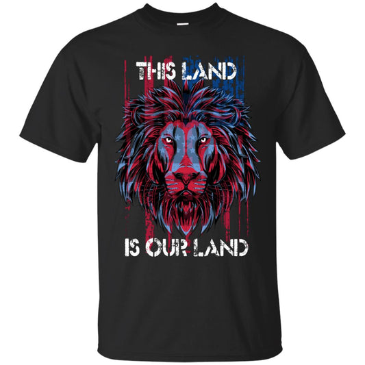 Patriotic T-Shirt USA Flat This Land, 4th of July Clothes - GoneBold.gift