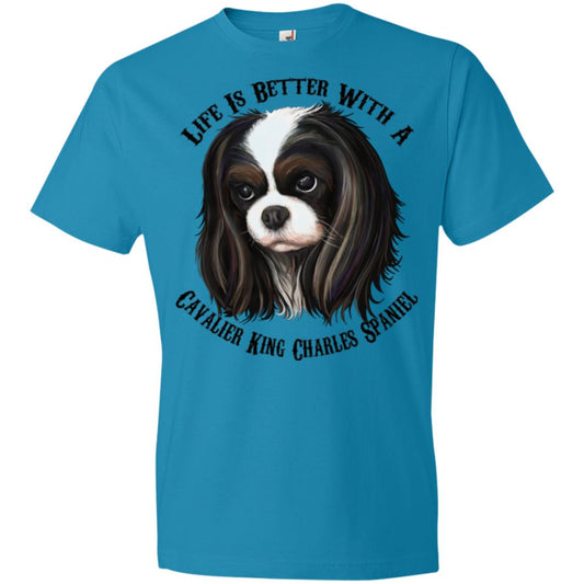 Cavalier King Charles Spaniel Premium Lightweight T-shirt, Life Is Better With  A Cavalier - GoneBold.gift