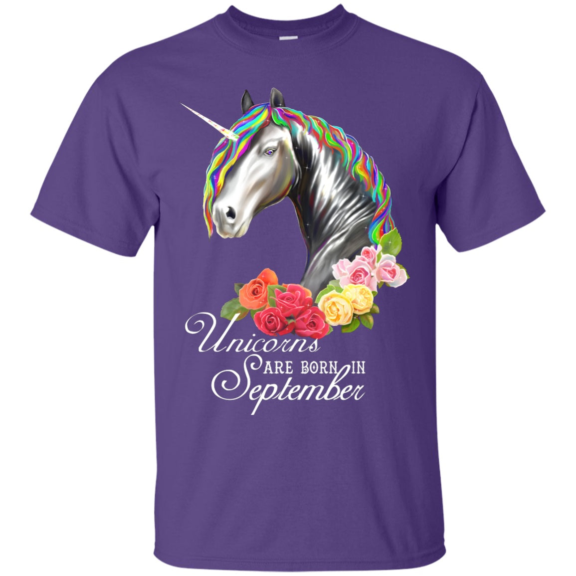 Born In September Birthday t-shirt Unicorn Shirt Women - GoneBold.gift