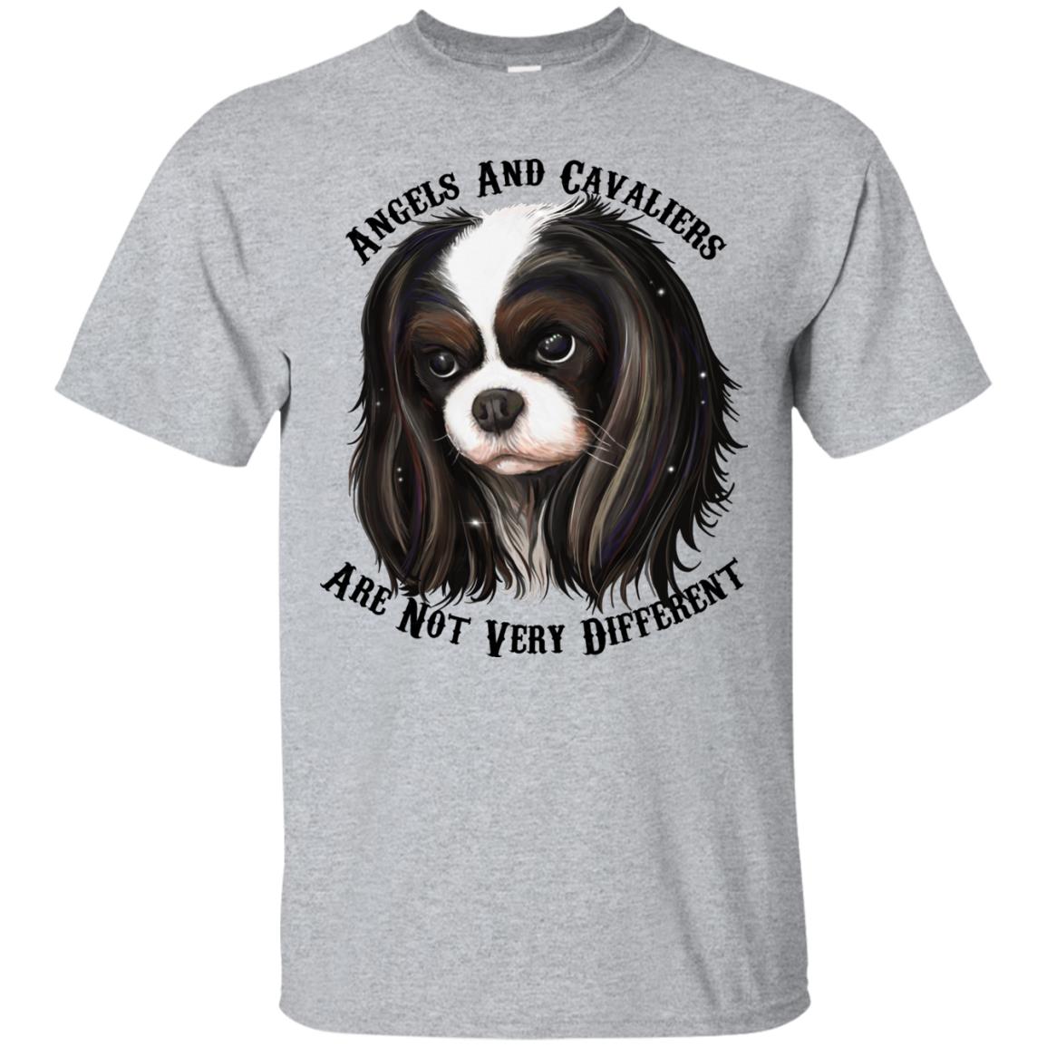 Cavalier King Charles Spaniel Tricolor Angels T-Shirt - GoneBold.gift