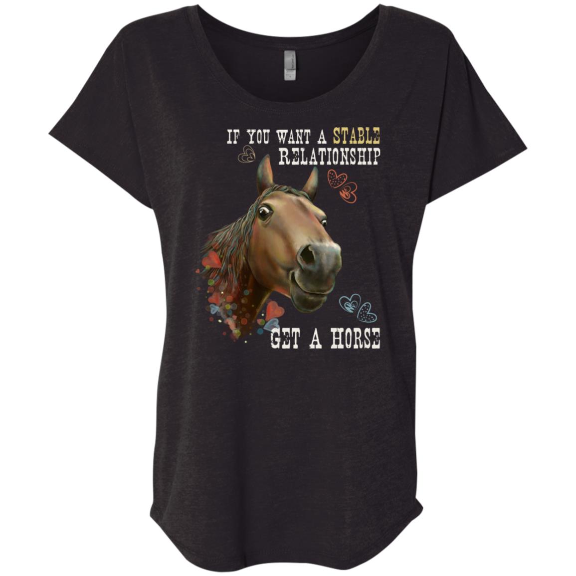 Horse T-shirt, Horse Gift, If You Want A Stable Relationship Get A Horse - GoneBold.gift