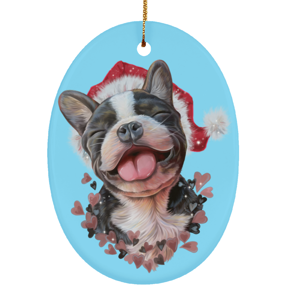 French Bulldog Christmas Tree Ornaments - GoneBold.gift