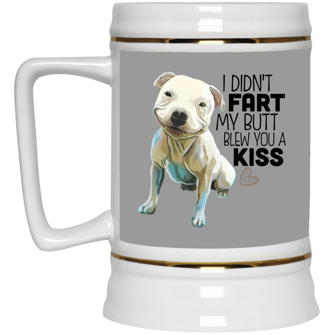 Pit Bull Pittie Beer Stein 22oz. - GoneBold.gift