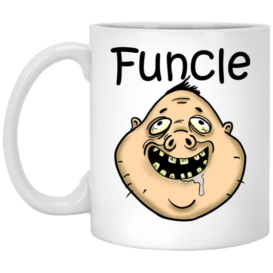 Funcle Funny Uncle Gift White Mugs - GoneBold.gift