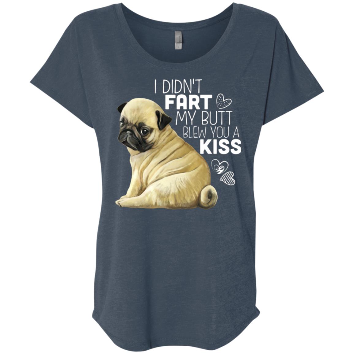 Funny Pug shirt Dolman Sleeve T-shirt for Women - GoneBold.gift