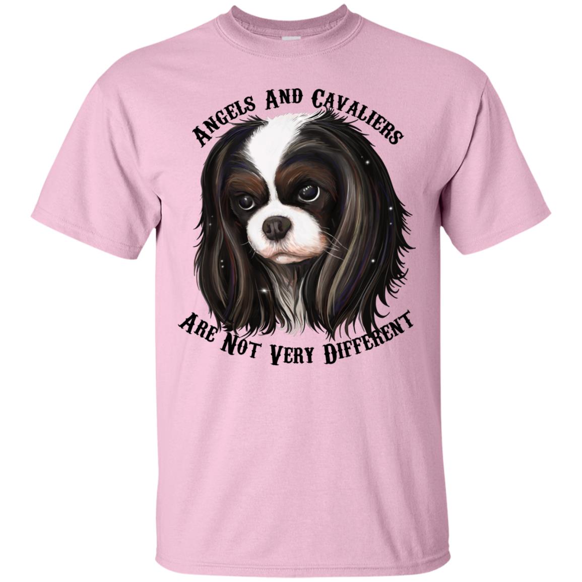 Cavalier King Charles Spaniel Tricolor Angels T-Shirt - GoneBold.gift