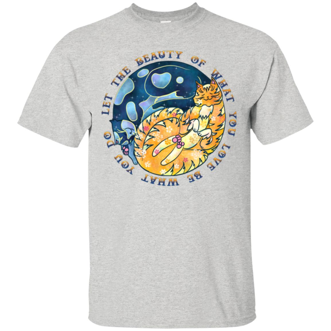 Cat Yin Yang Shirt Wisdom Quotes Unisex Tees - GoneBold.gift