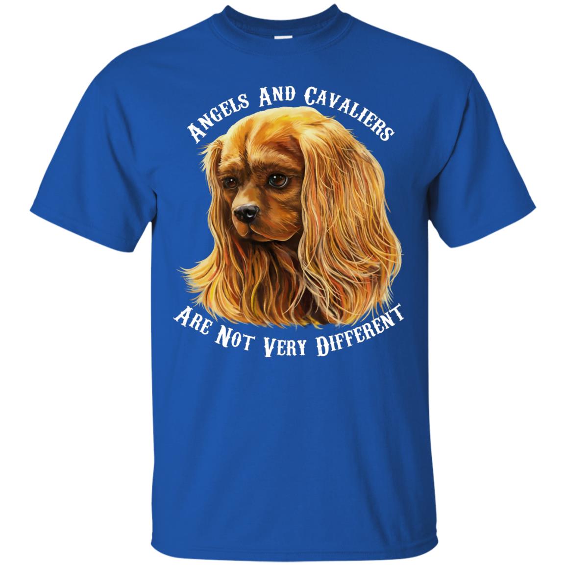 Cavalier King Charles Spaniel Ruby Angels and Cavaliers Cotton T-Shirt - GoneBold.gift