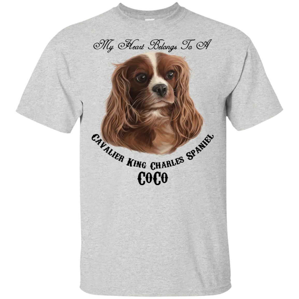 Custom Cavalier King Charles CoCo  Cotton T-Shirt - GoneBold.gift