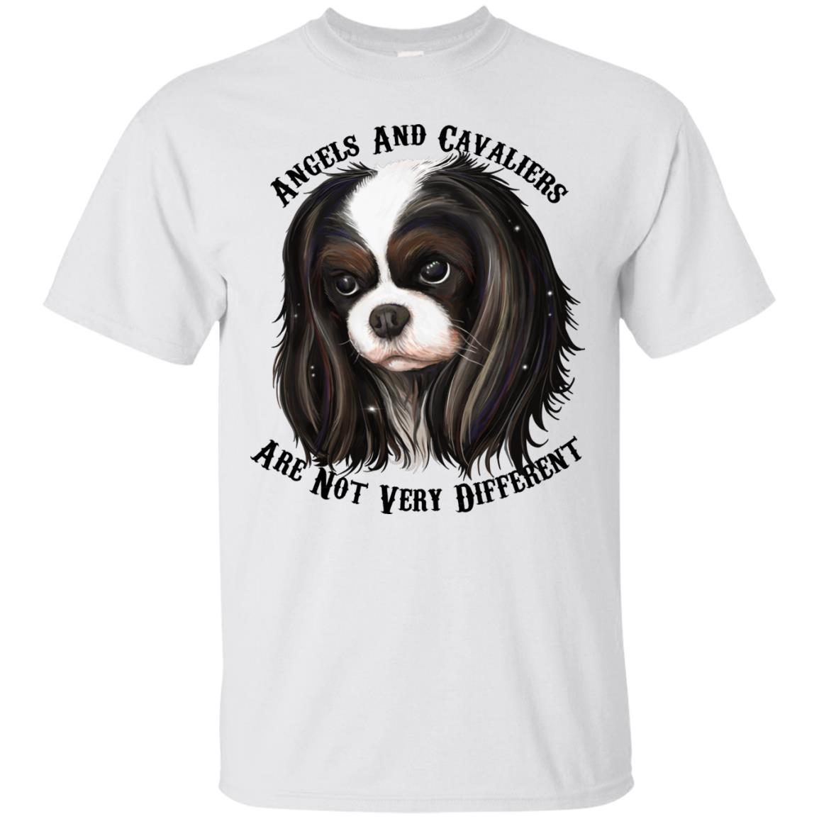 Cavalier King Charles Spaniel Tricolor Angels T-Shirt - GoneBold.gift
