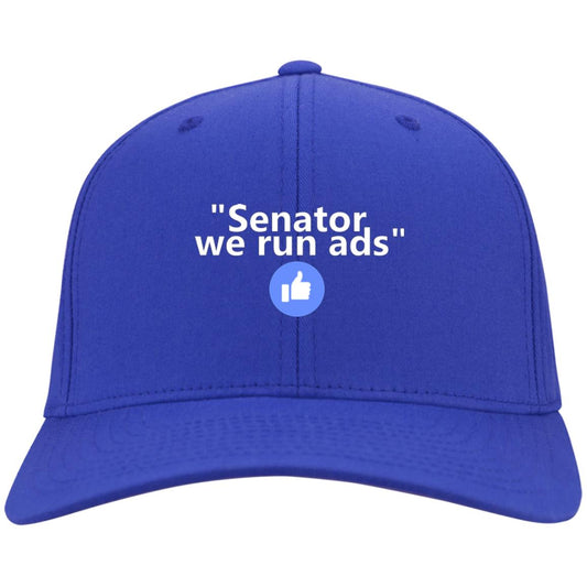 Senator We Run Ads Port & Co. Twill Cap - GoneBold.gift