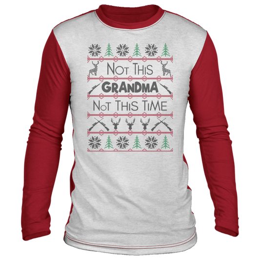 Not This Grandma, Funny Ugly Christmas ‘sweater’ Long Sleeve - GoneBold.gift
