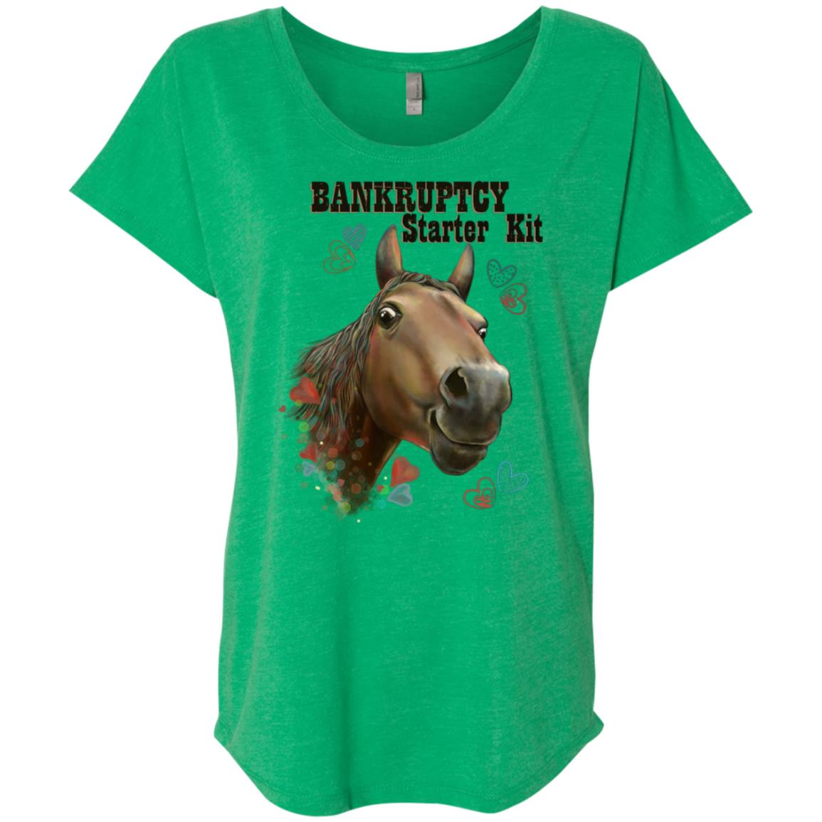 Horse T-shirt for Women, Bankruptcy Starter Kit, Funny Horse Shirt - GoneBold.gift