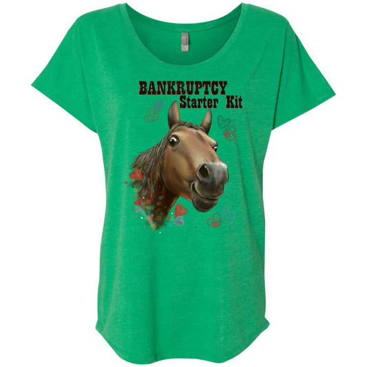 Horse T-shirt for Women, Bankruptcy Starter Kit, Funny Horse Shirt - GoneBold.gift