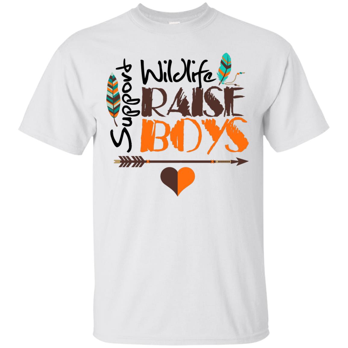 Funny Mom T-Shirt - Support Wildlife Raise Boys - GoneBold.gift