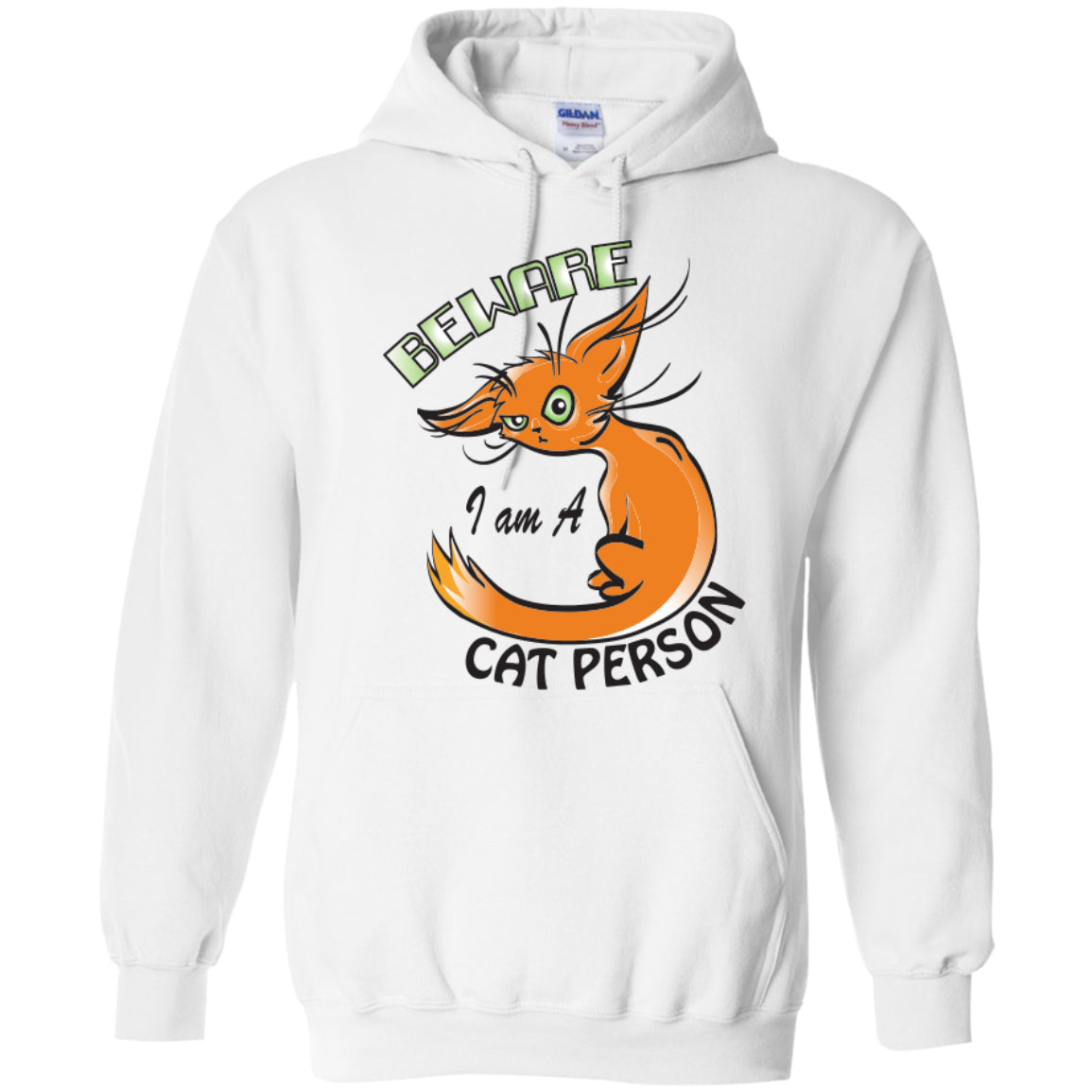 Beware I Am A Cat Person - Pick Your Shirt or Hoodie - GoneBold.gift
