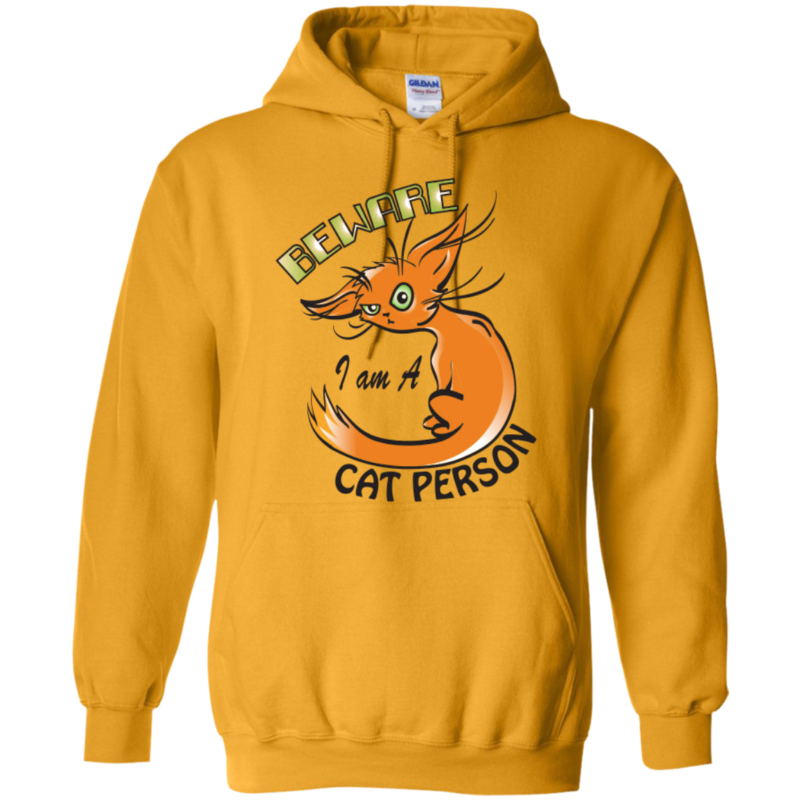 Beware I Am A Cat Person - Pick Your Shirt or Hoodie - GoneBold.gift